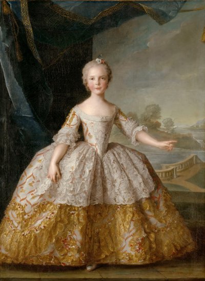 Prinsessan Isabella av Parma 1741-1763 som barn av Jean Marc Nattier