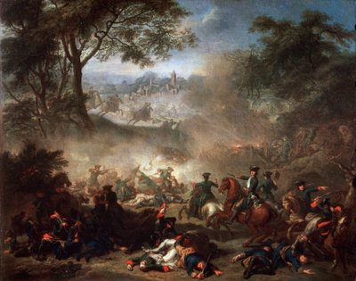 Slaget vid Lesnaya, 1717. av Jean Marc Nattier