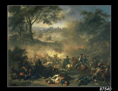 Slaget vid Poltava 1709, 1717 av Jean Marc Nattier