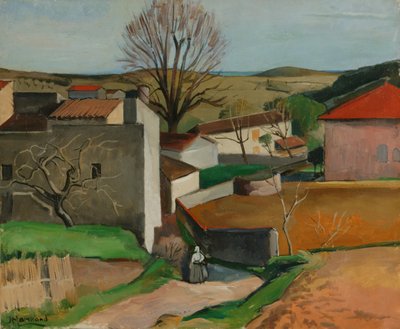 French Village (olja på duk) av Jean Marchand