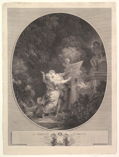 Kärlekens löfte, 1786. av Jean Mathieu