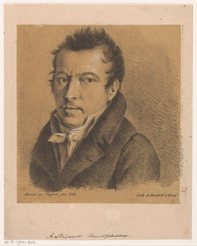 Porträtt av Antoine Ignace Steyaert av Jean Matthieu Kierdorff
