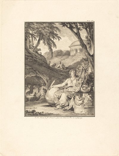 Frontispice: Musikordbok av Jean Michel Moreau