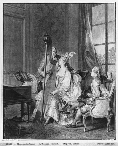 Le pese atoatoa, na vaneina e Isidore Stanislas Helman (1749-1809) 1777 swed av Jean Michel the Younger Moreau