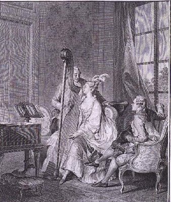 The Common Chord, graverad av I.S. Helman (1743-1809) av Jean Michel the Younger (after) Moreau