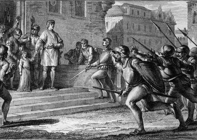 Populär revolt i Rouen, Normandie, 943: Louis IV d
