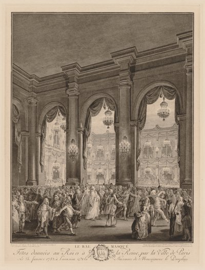 Maskbalen av Jean Michel the Younger Moreau