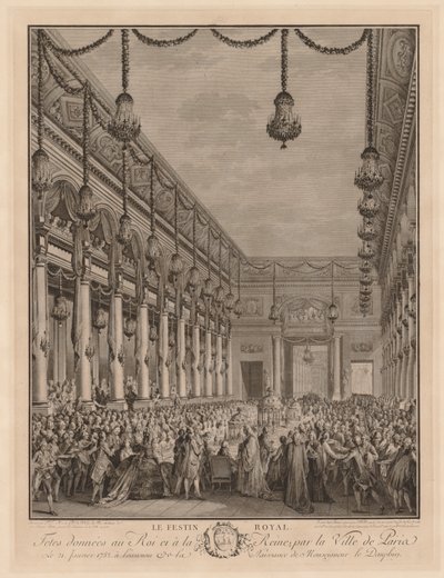 Den kungliga banketten av Jean Michel the Younger Moreau