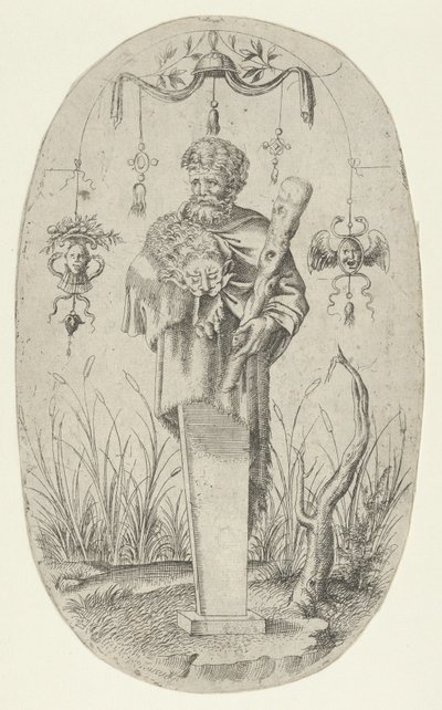 Herkules med sin klubba, 1535-55. av Jean Mignon