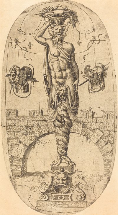 Satyr med vridna ben av Jean Mignon