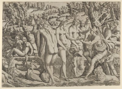 The Judgment of Paris, 1535-55. av Jean Mignon