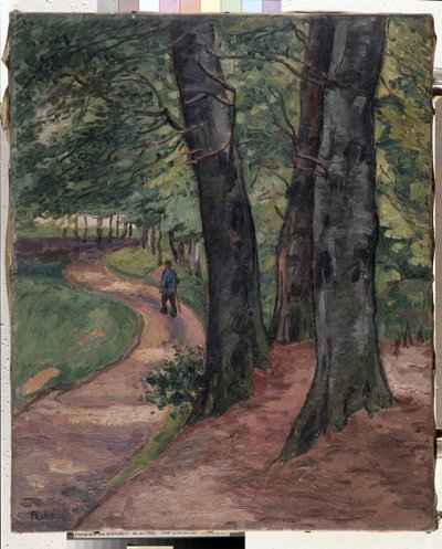 Kanten av Eu-skogen (olja på duk) av Jean Misceslas Peske