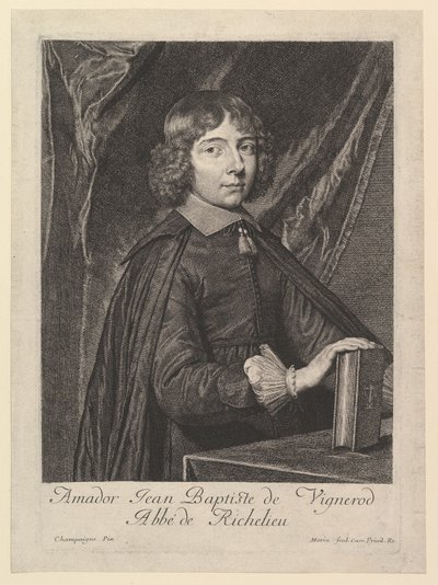 Amador Jean-Baptiste de Vignerod, Abbe de Richelieu. av Jean Morin