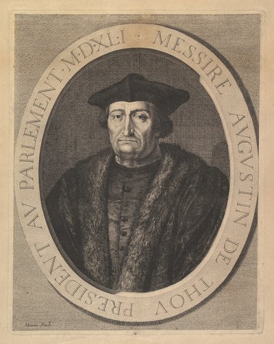 Augustin de Thou, parlamentets talman. av Jean Morin