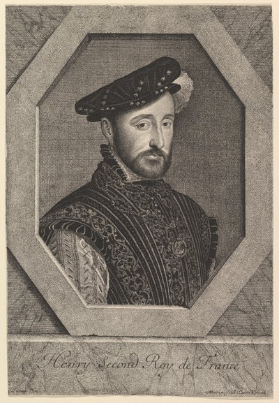 Henrik II, kung av Frankrike. av Jean Morin