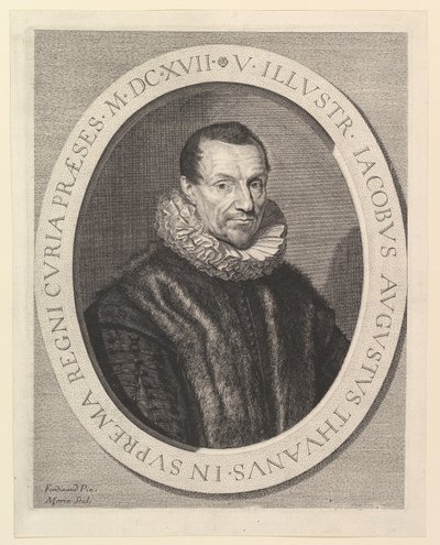 Jacques-Auguste de Thou, förste talman i parlamentet. av Jean Morin