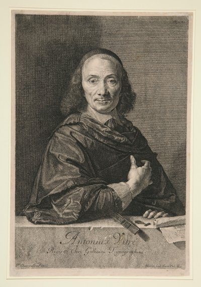 Porträtt av Antonius Vitre av Jean Morin