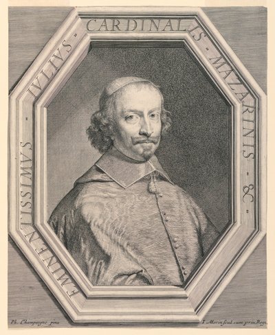 Porträtt av kardinal Mazarin av Jean Morin