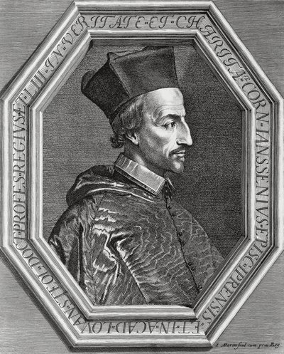 Porträtt av Corneille Janssens (Cornelius Jansen av Jean Morin