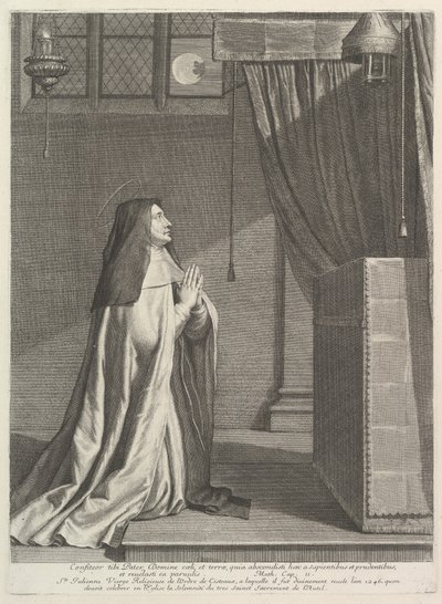 Saint Julienne av Mont-Cornillon. av Jean Morin