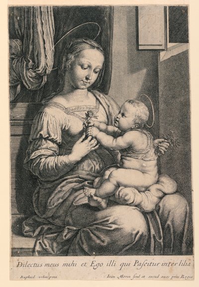Madonnan och barnet av Jean Morin