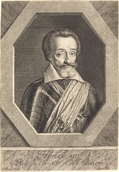 Henrik IV av Jean Morin after Louis Elle I