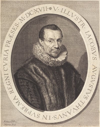 Jacques Auguste de Thou av Jean Morin after Louis Elle I