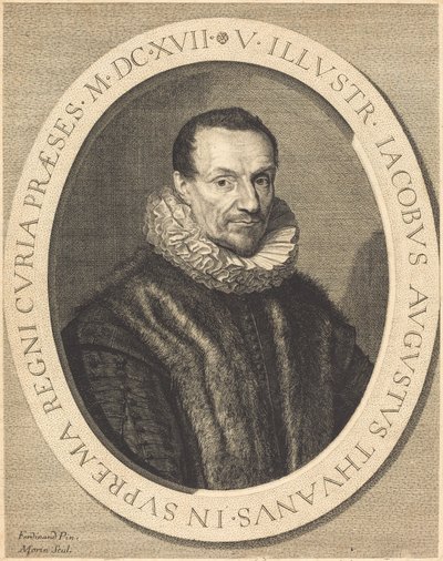 Jacques Auguste de Thou av Jean Morin after Louis Elle I