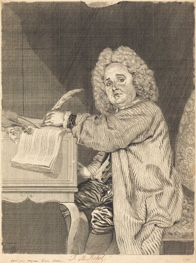 J B. Rebell av Jean Moyreau, Antoine Watteau