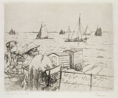 Sommar på Elbe (torrpunkt) av Jean Paul Kayser