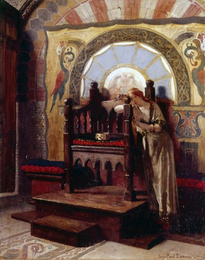 The Throne of Last Carolingian av Jean Paul Laurens