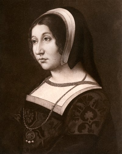 Okänd kvinna, tidigare känd som Margaret Tudor, c1520, 1902. av Jean Perreal