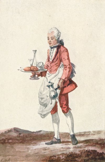 La Bouquetiere Garcon Cafetiere, c1700-talet, 1903 av Jean Pierre Houel