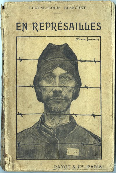 Omslag, "En reprisailles", av Eugene-Louis Blanchet, illustration av Jean-Pierre Laurens (1875-1933). Editions Payot et Compagnie, Paris av Jean Pierre Laurens