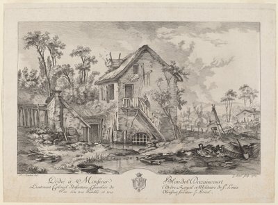 Gård av Jean Pierre Louis Laurent Hoüel after François Boucher