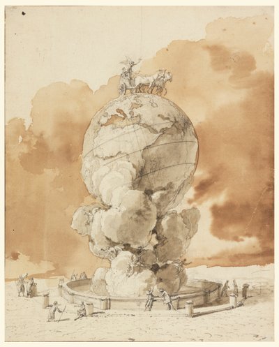 Design för ett offentligt monument som ska uppföras på ett torg i Paris av Jean Pierre Louis Laurent Houël
