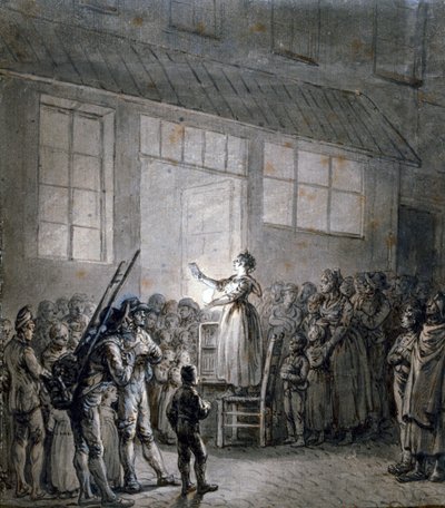 En populär sångare, 1800-talet av Jean Pierre Norblin de La Gourdaine