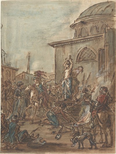 Olindo och Sophronia räddade av Clorinda av Jean Pierre Norblin