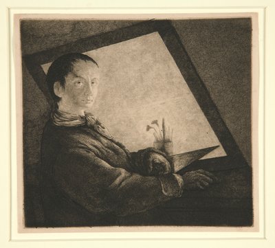 Självporträtt av Jean Pierre Norblin