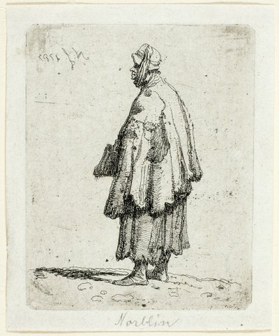 Beggar Woman av Jean Pierre Norblin de La Gourdaine
