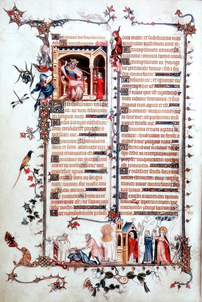 Sida från Belleville Breviary 1323-1326 av Jean Pucelle