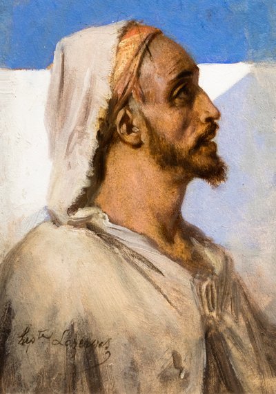 Porträtt av en arab av Jean Raymond Hippolyte Lazerges