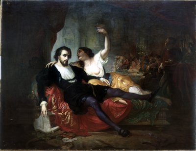 Snillet släckt av njutning eller missbruk av nöjen av Jean Raymond Hippolyte Lazerges