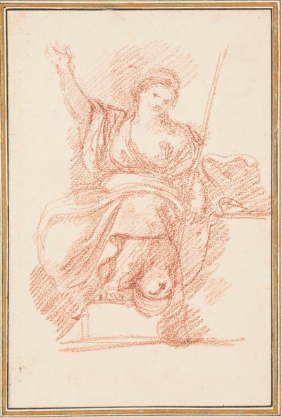 Sittande allegorisk figur av Jean-Robert Ango