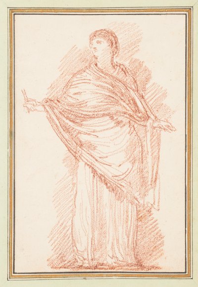 Stående figur med sjal av Jean-Robert Ango