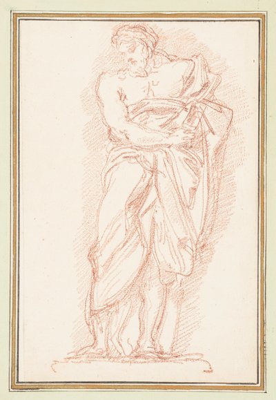 Stående mansfigur som bär himation av Jean-Robert Ango