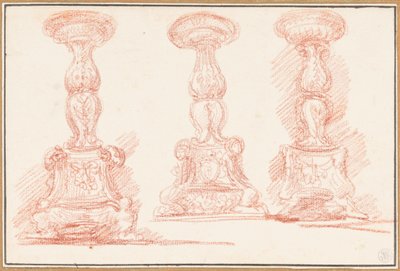 Studie av kandelabrar av Jean Robert Ango
