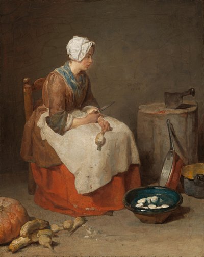 Köksjungfrun, 1738. av Jean-Baptiste Simeon Chardin