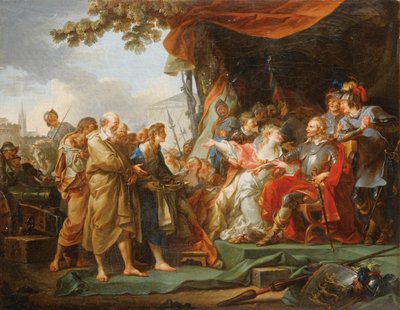 Franska:  Les Bourgeois de Calais Borgarna i Calais av Jean Simon Berthelemy