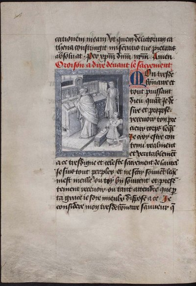 Helig mässa med Filip den gode. Timboken av Filip av Bourgogne, ca 1455 av Jean Tavernier